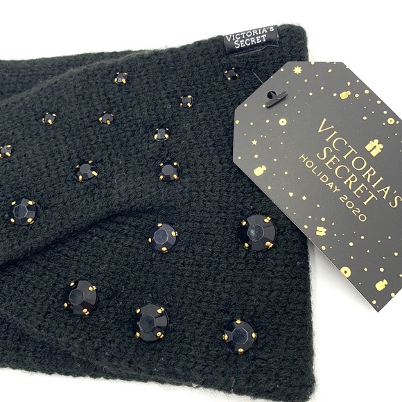 Victoria’s Secret Black Embellished Ear Warmer Headband - Picture 5 of 11